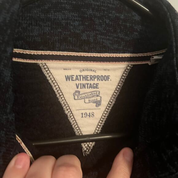 Weatherproof Vintage Men's Heather Blue Pullover Shirt Size Small - Picture 3 of 8